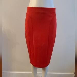 The Limited Vibrant Red Pencil Skirt